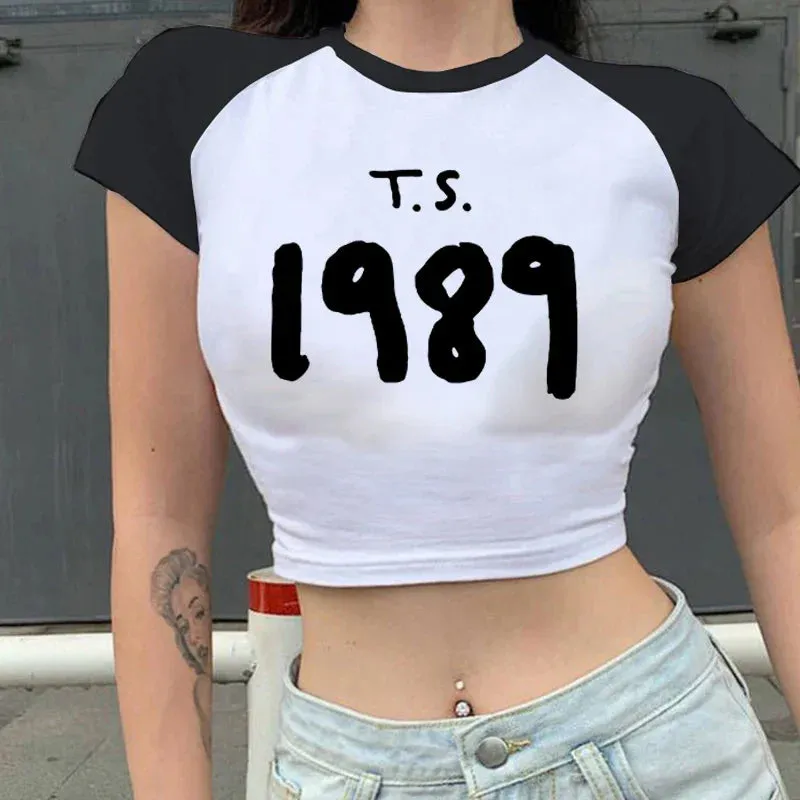 1989 Y2k Crop Top Music Fans Fairy Grunge Crop Top