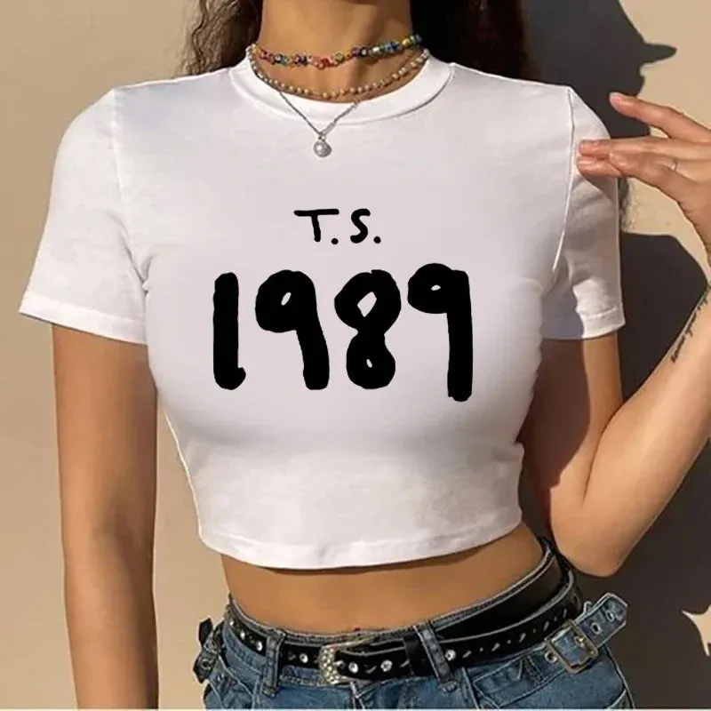 1989 Y2k Crop Top Music Fans Fairy Grunge Crop Top