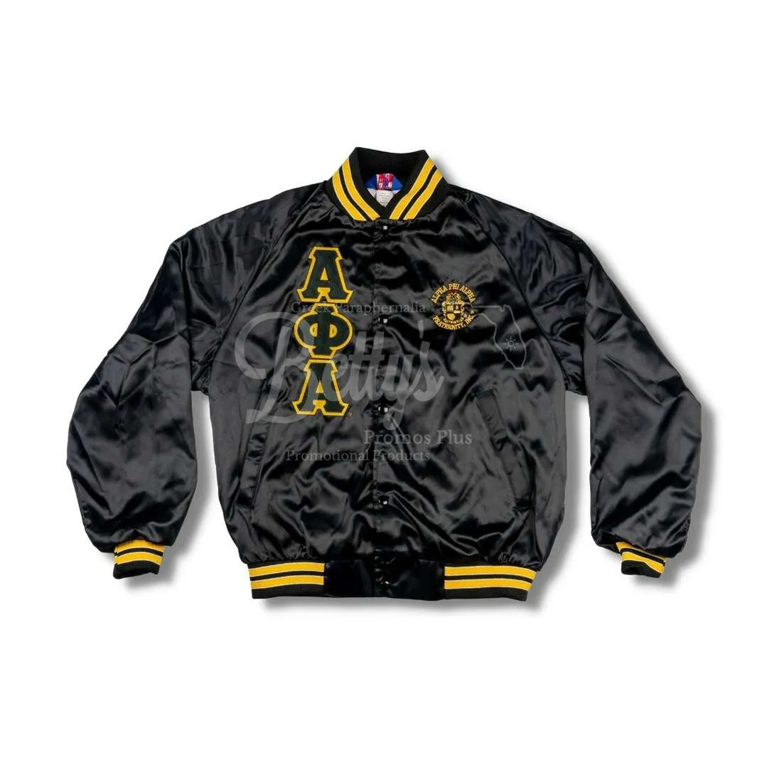 Alpha Phi Alpha ΑΦΑ Satin Bomber Jacket