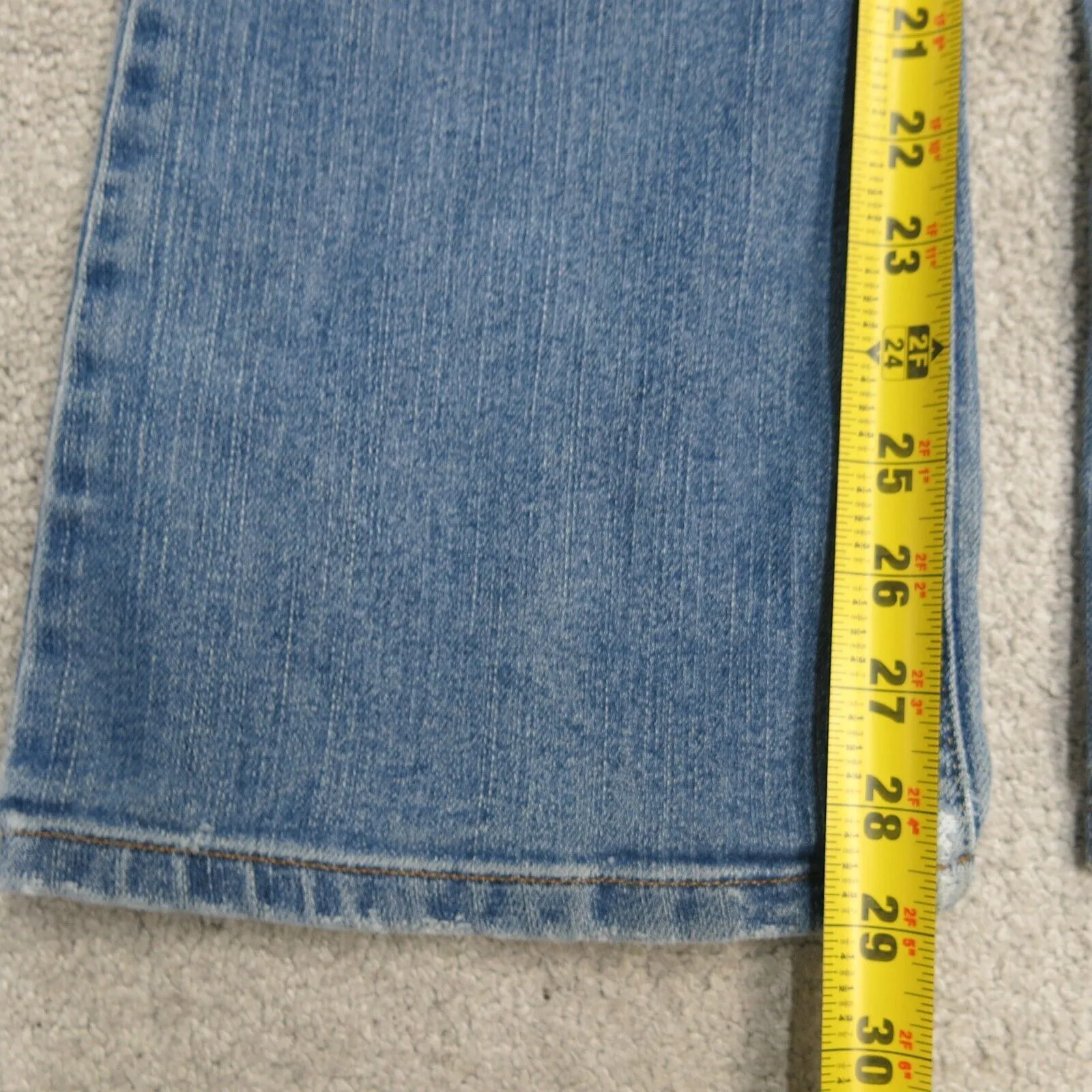 American Eagle Jeans Womens W30 Blue Straight Denim Stretch Low Rise Pockets