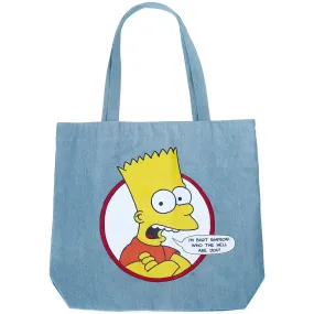 Cakeworthy The Simpsons I'm Bart Retro Simpson Denim Tote Bag