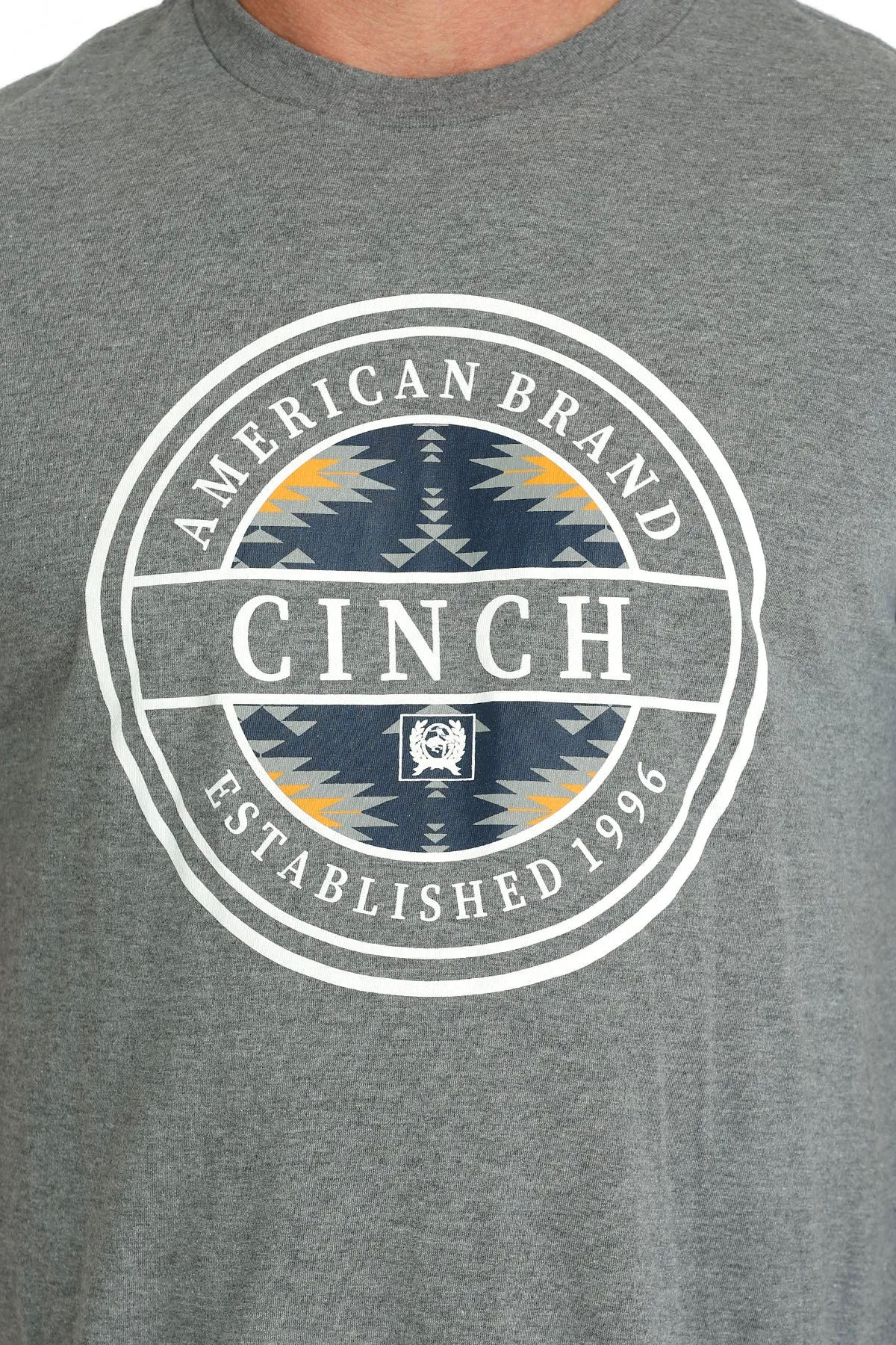 Cinch Men's Grey American Brand Tee