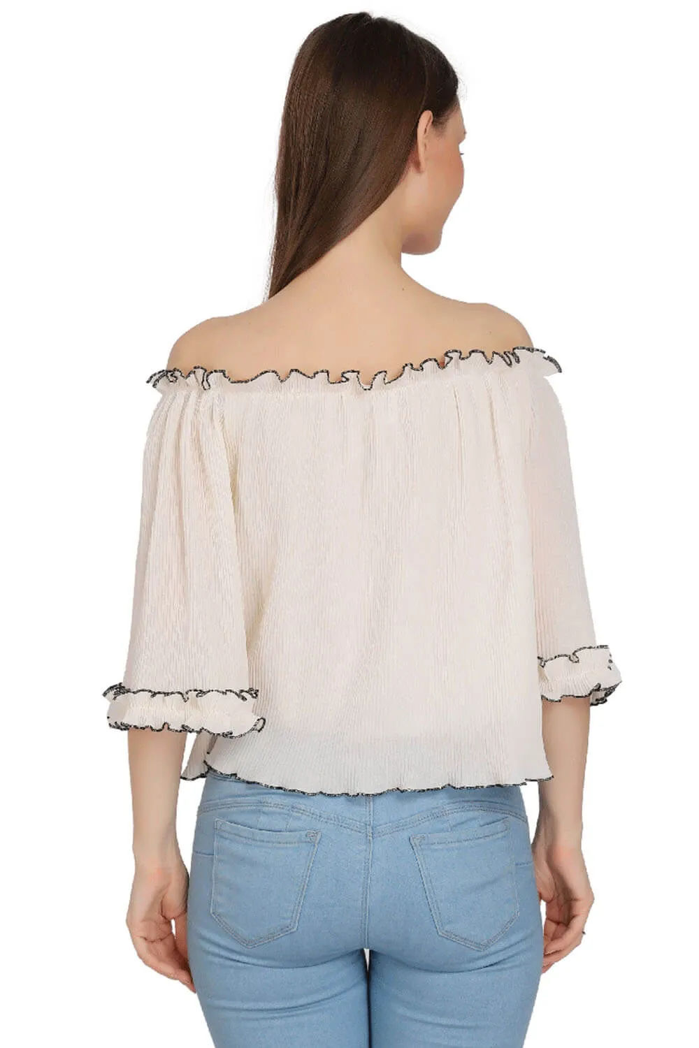 Elegant Whispers Off-Shoulder Top