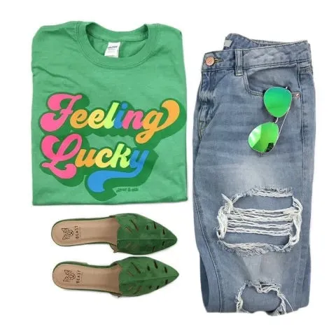 Feeling Lucky Retro Graphic Tee