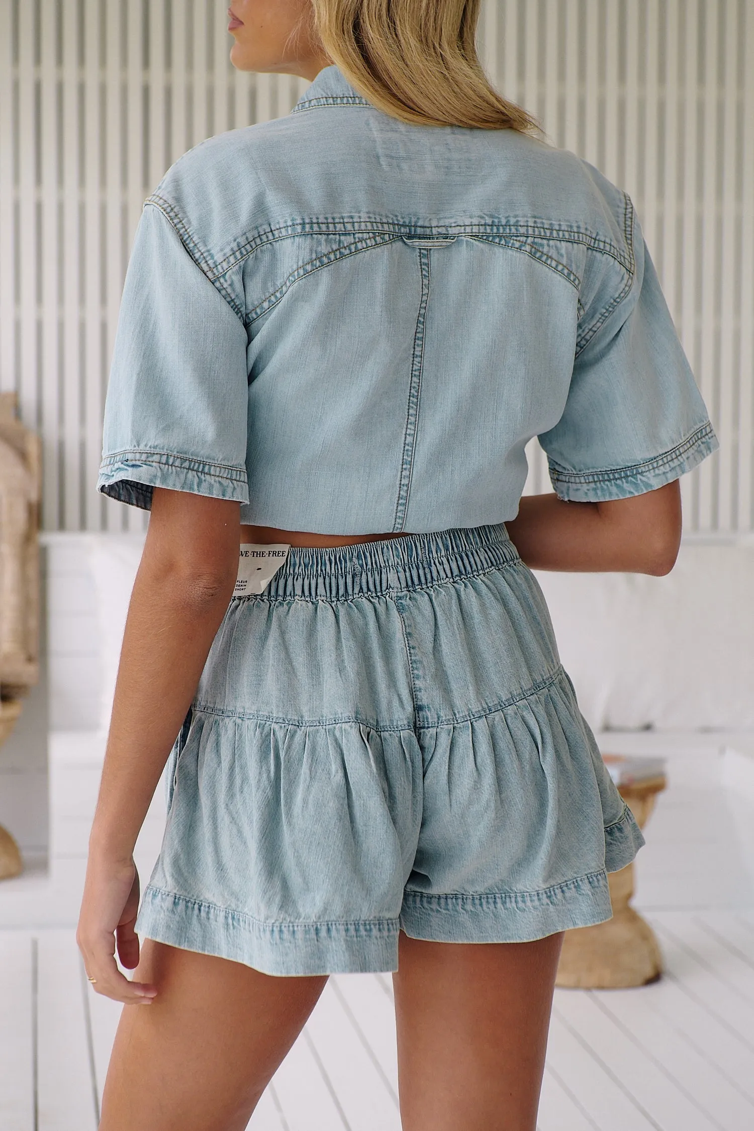 Fleur Denim Shorts ~ Free People