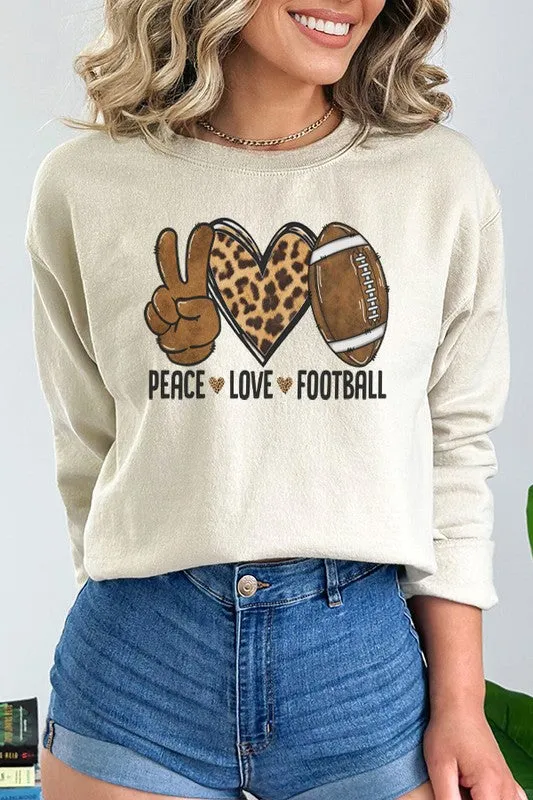 Gameday Fall Peace Love Football Sweatshirt