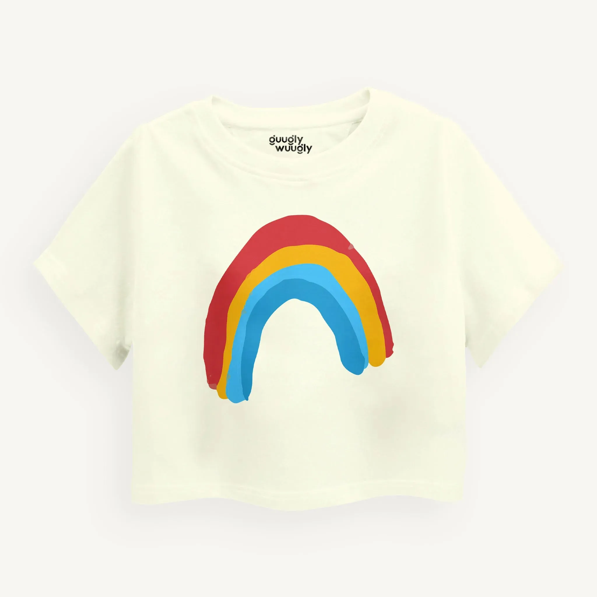 Girls Rainbow Love Crop Top