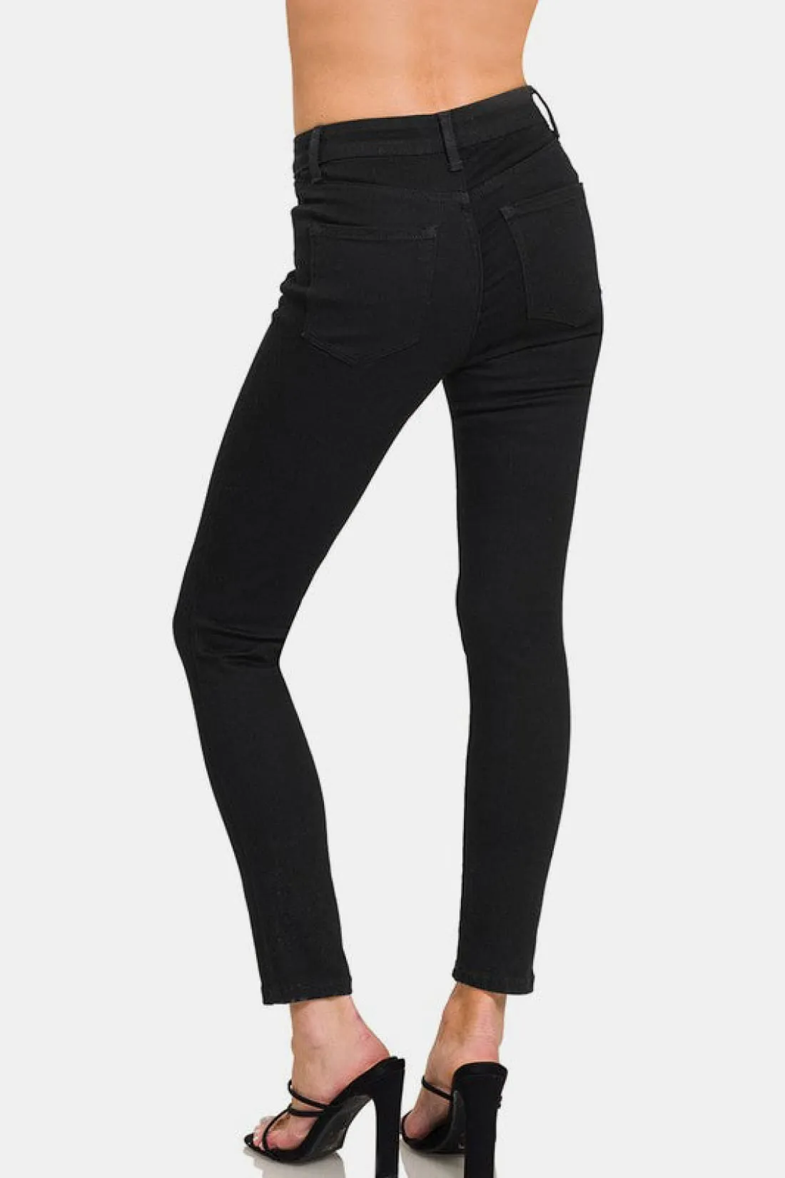 High Rise Skinny Jeans with Pockets