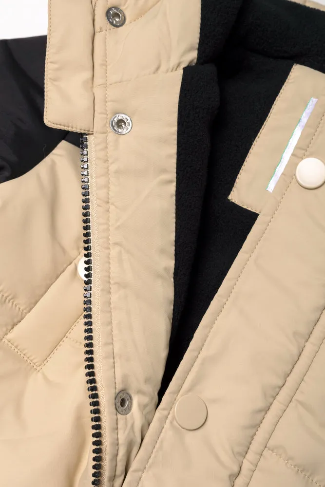 Hooded Puffer Parka Jacket Natural