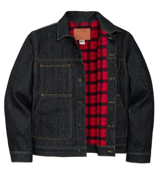 Lined Denim Short Cruiser Jacket