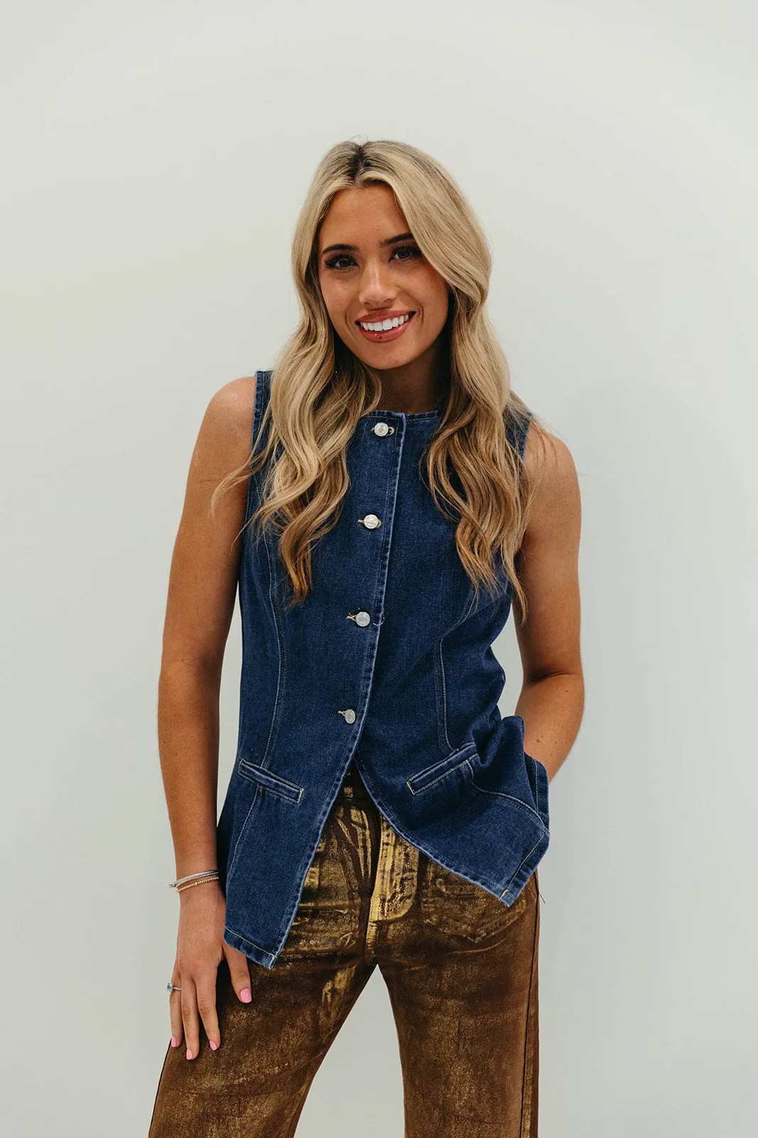 Madi Denim Set - Dark Denim