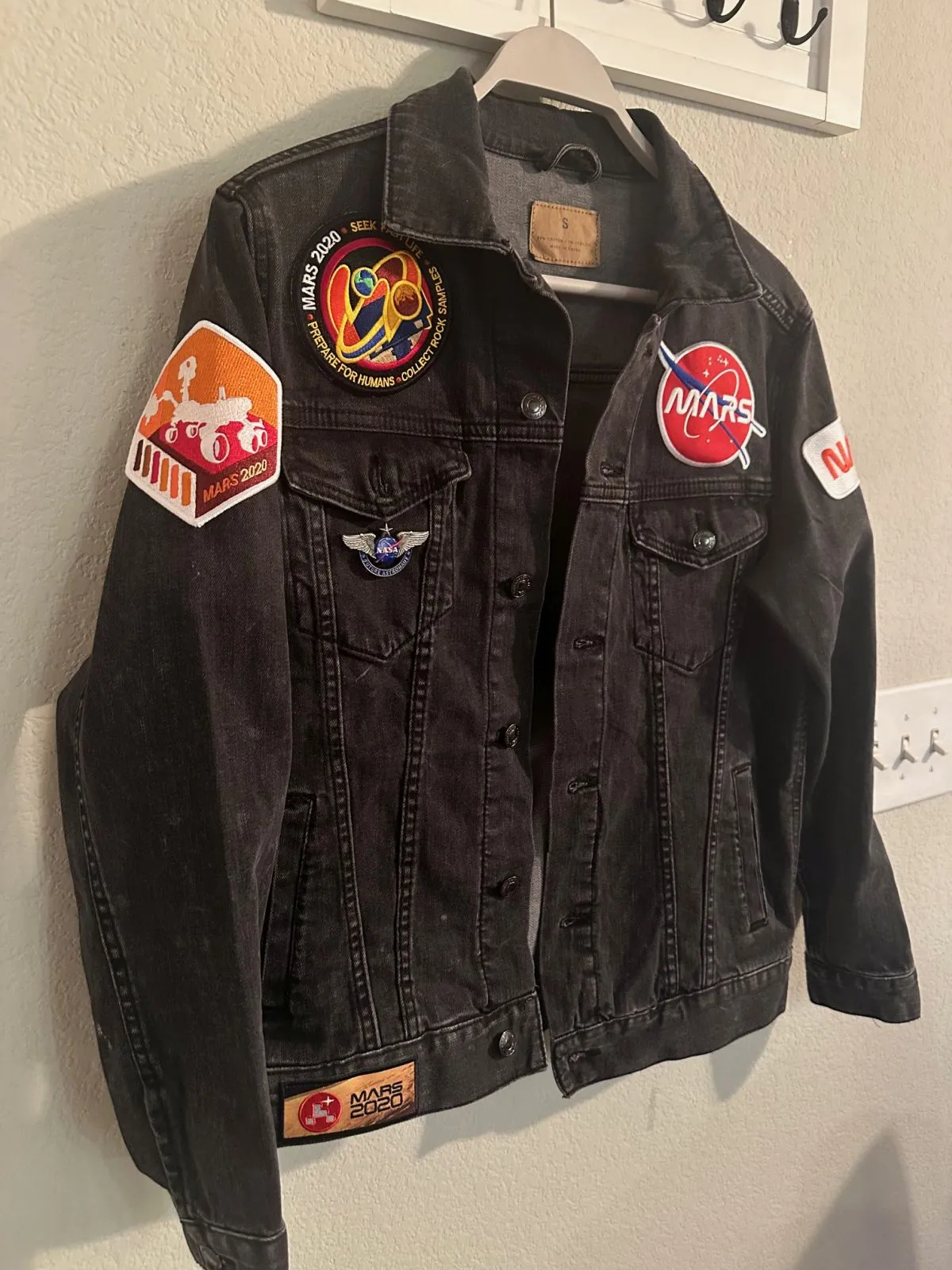 MARS Exploration patch denim jacket