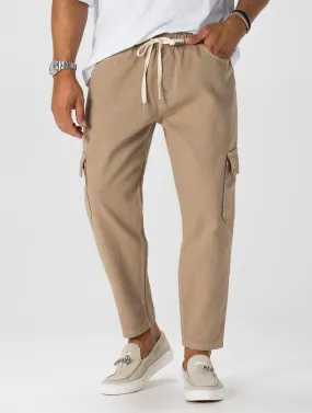 MASATO CARGO PANTS IN CAMEL