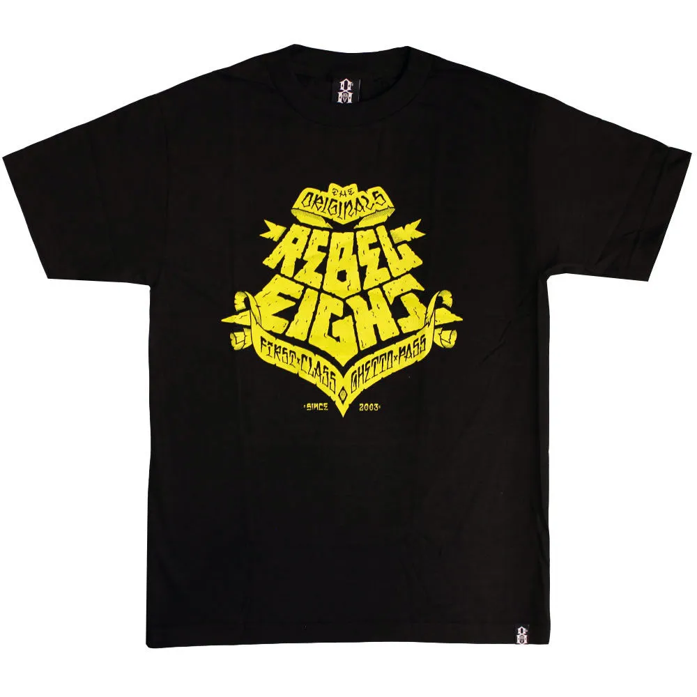 Rebel8 Ghetto Pass T-shirt Black