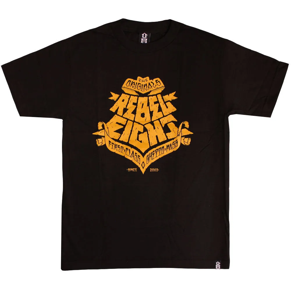 Rebel8 Ghetto Pass T-shirt Black