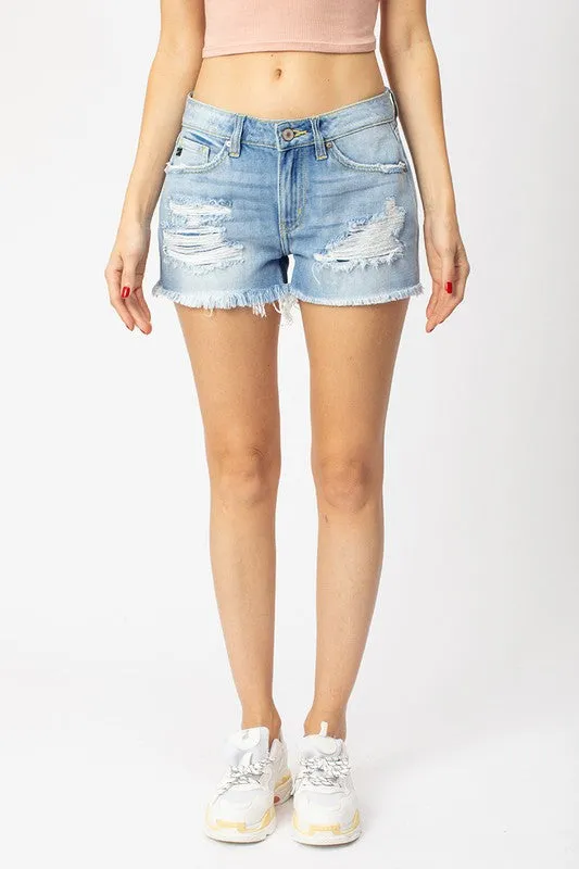 Rita May Mid Rise Boyfriend Shorts