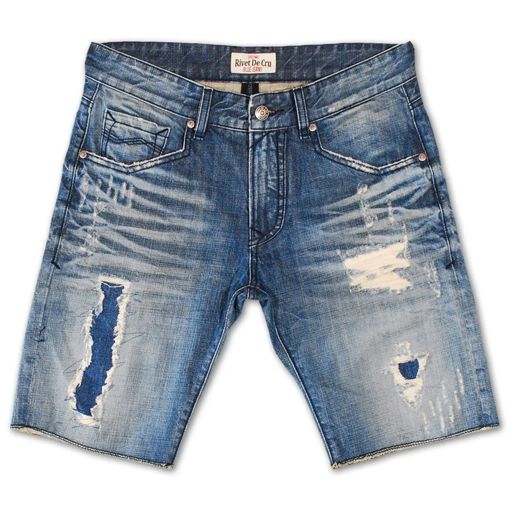 Rivet De Cru Polar Blue Denim Shorts