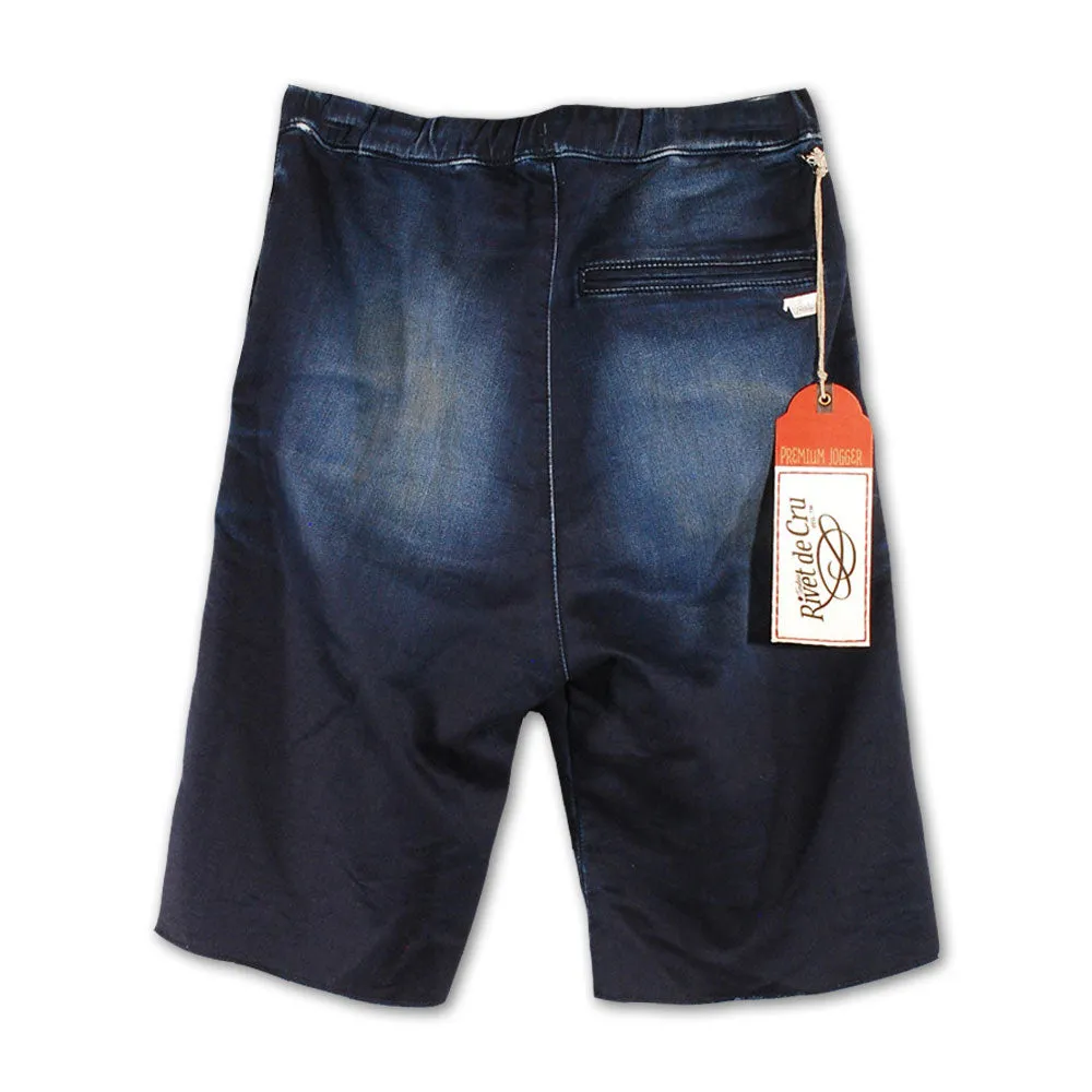 Rivet De Cru Stargazer Napped Denim Fleece Sweat Shorts