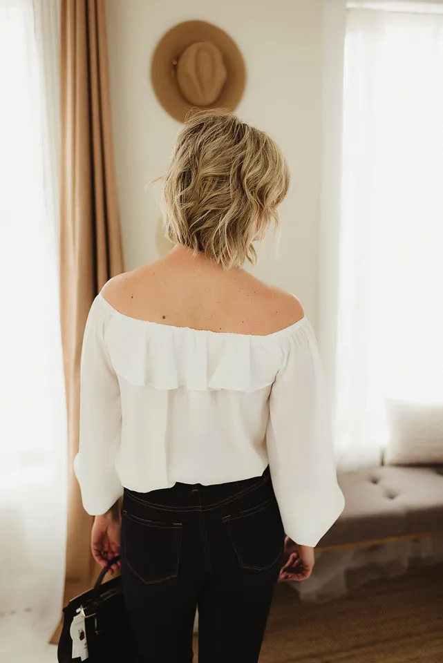 Ruffle Off Shoulder