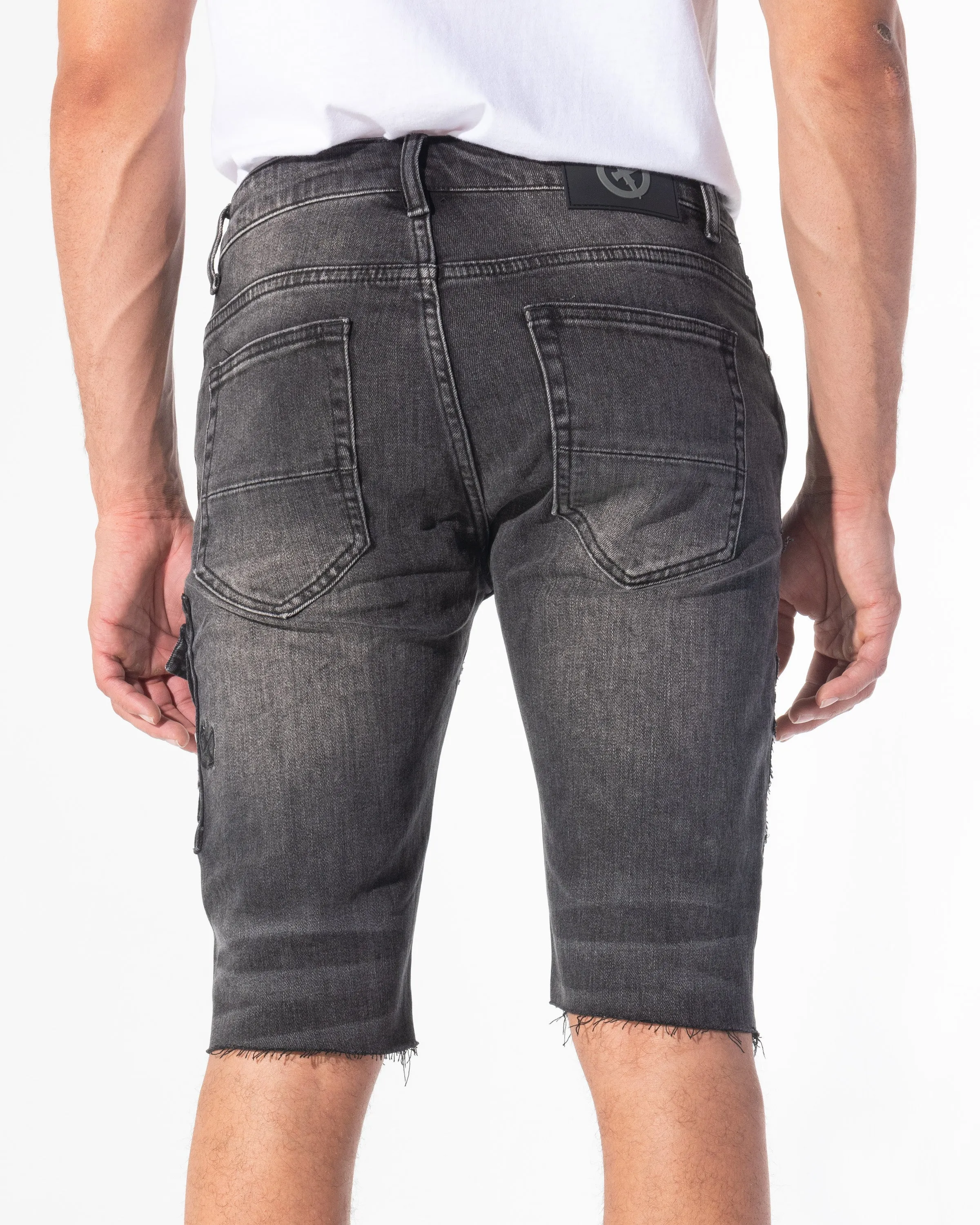 SENTRY SHORTS (BLACK STONE WASH)