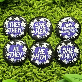 Star Baby Small Pronoun Buttons