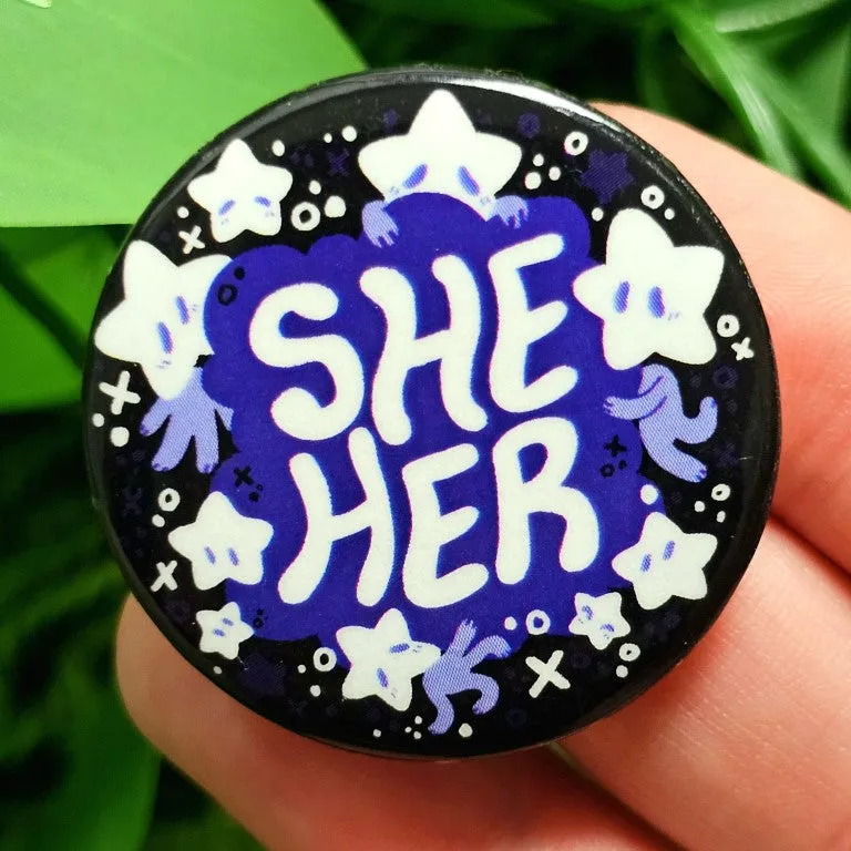 Star Baby Small Pronoun Buttons