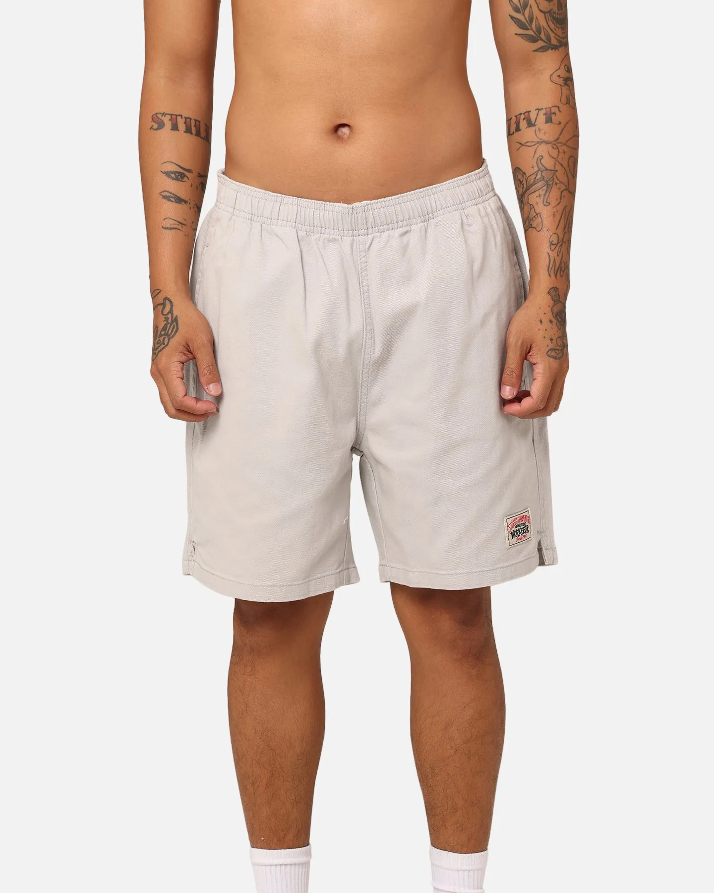 Stussy Workgear Denim Shorts Pigment White