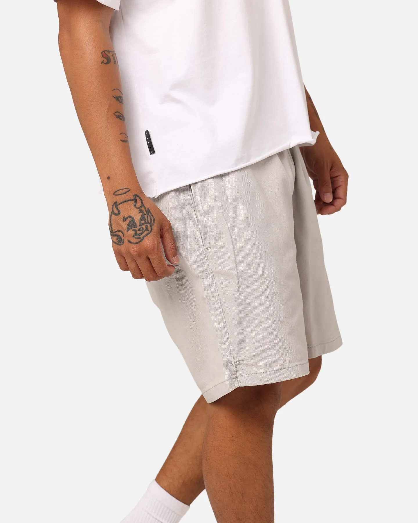 Stussy Workgear Denim Shorts Pigment White