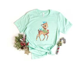 Vintage Reindeer Graphic Tee