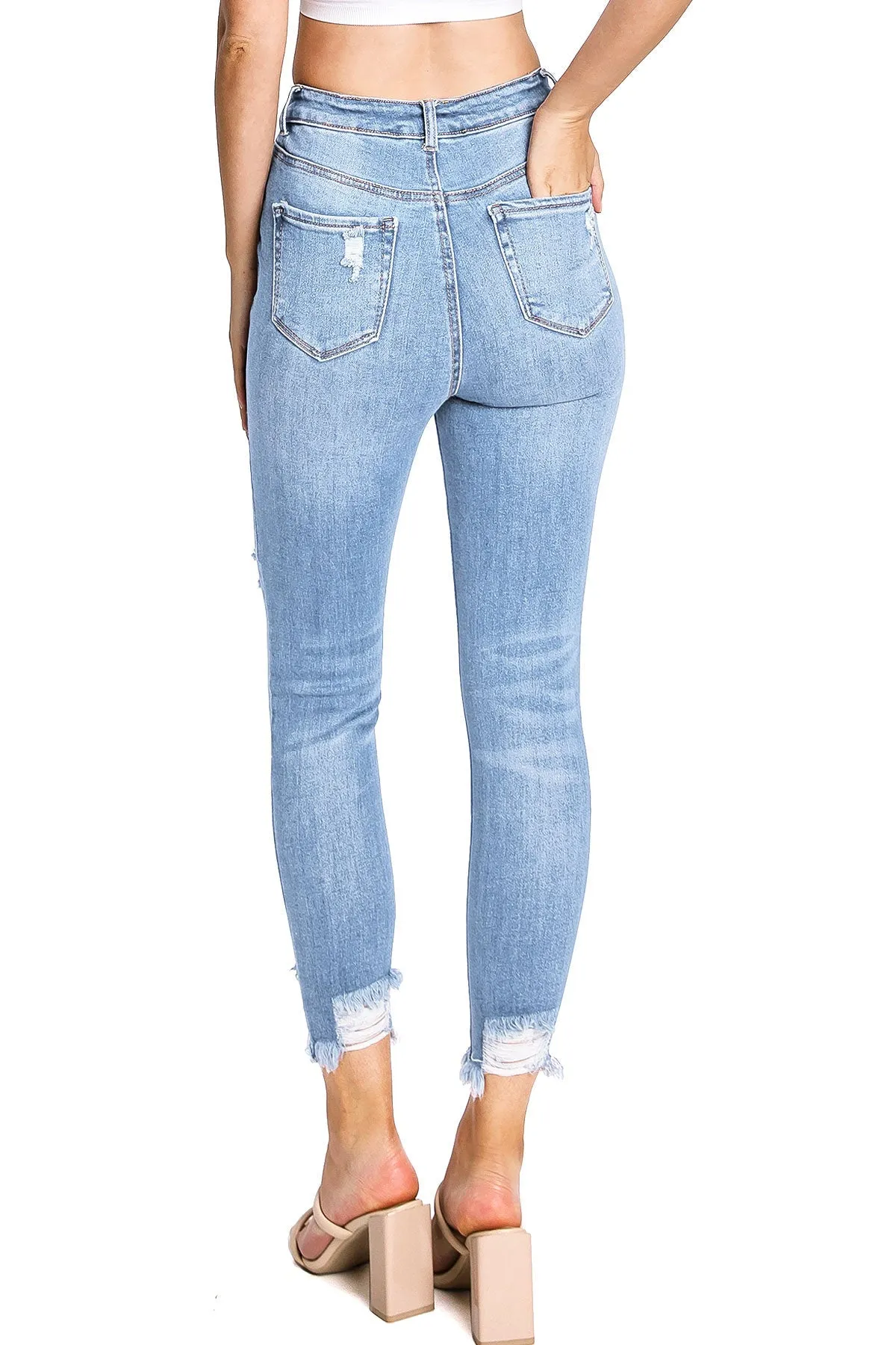 Wanted High Rise Skinny Jeans