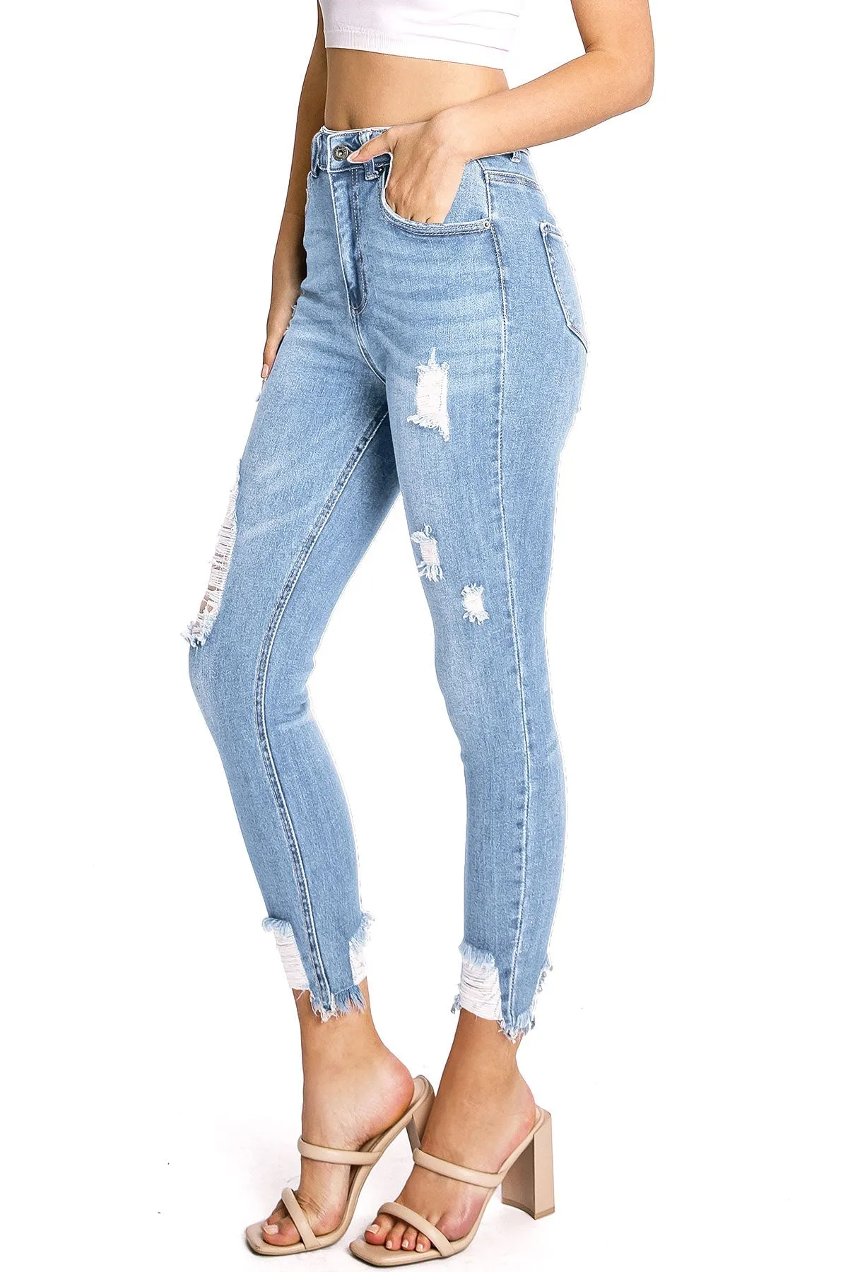 Wanted High Rise Skinny Jeans