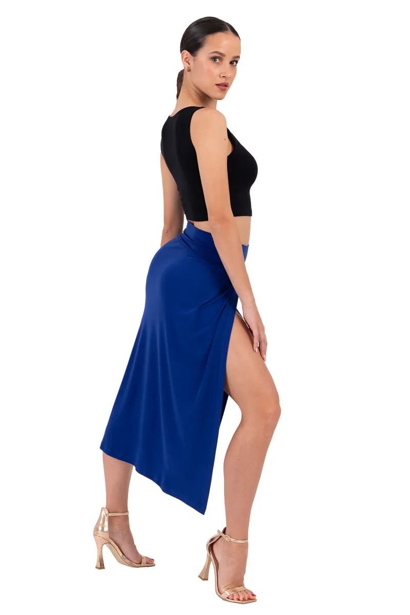 Wrap Tango Midi Skirt With High Slit